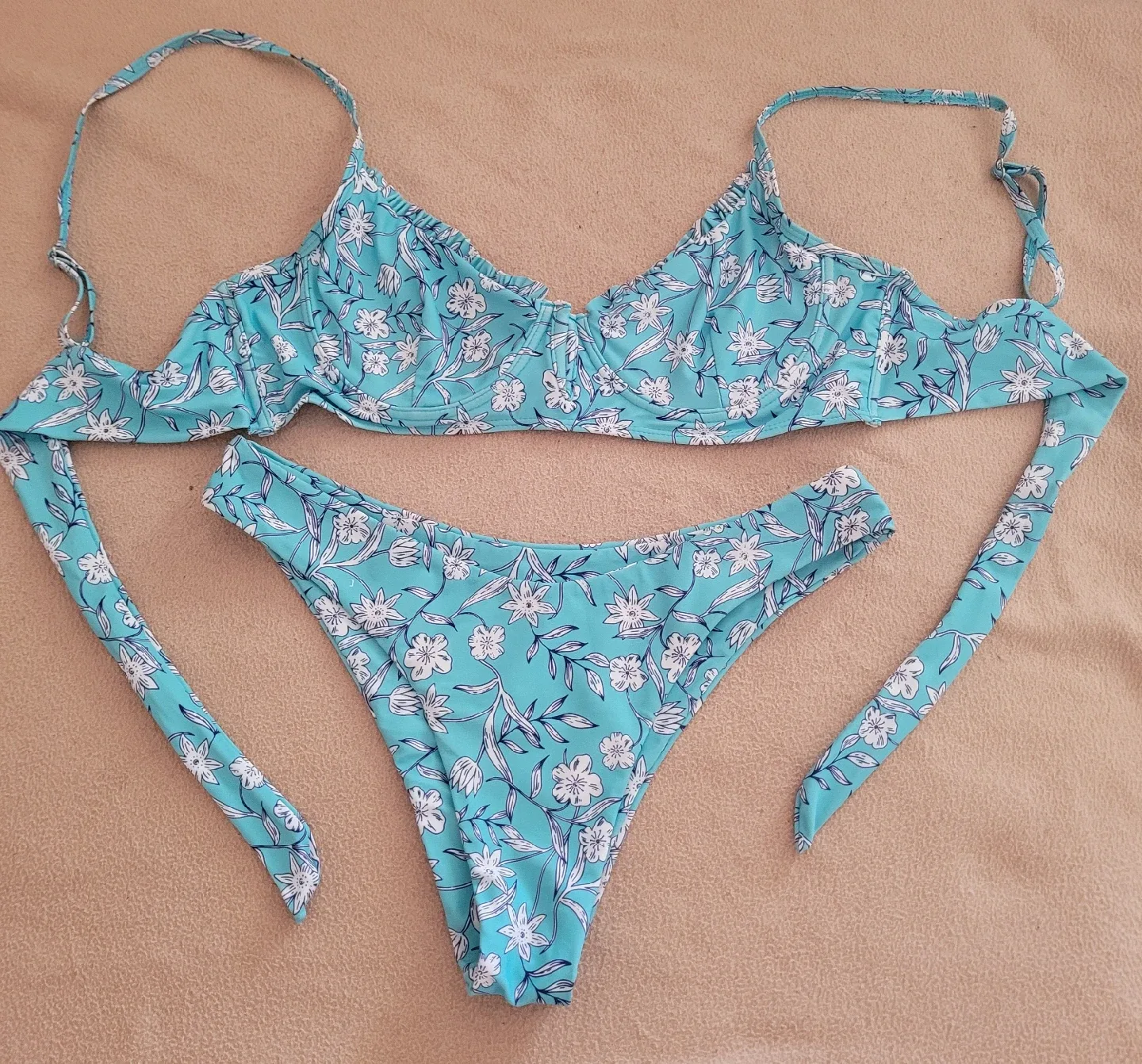Zaful Floral Bikini Set - US 8 thumbnail