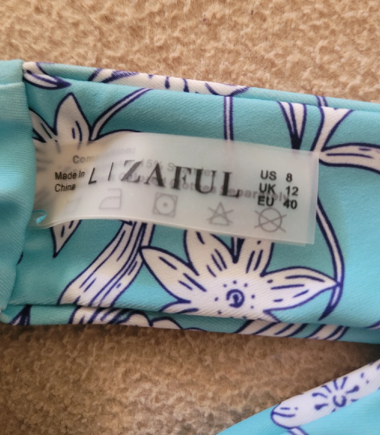 Zaful Floral Bikini Set - US 8 - photo 2