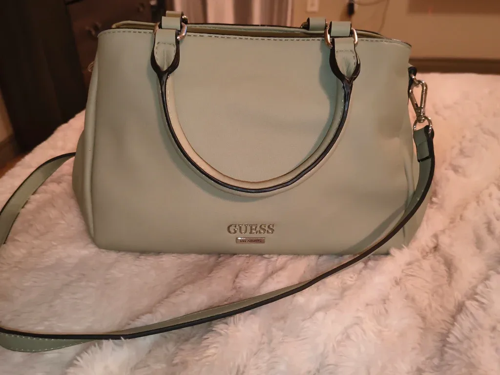 Guess Mint Green Satchel Bag