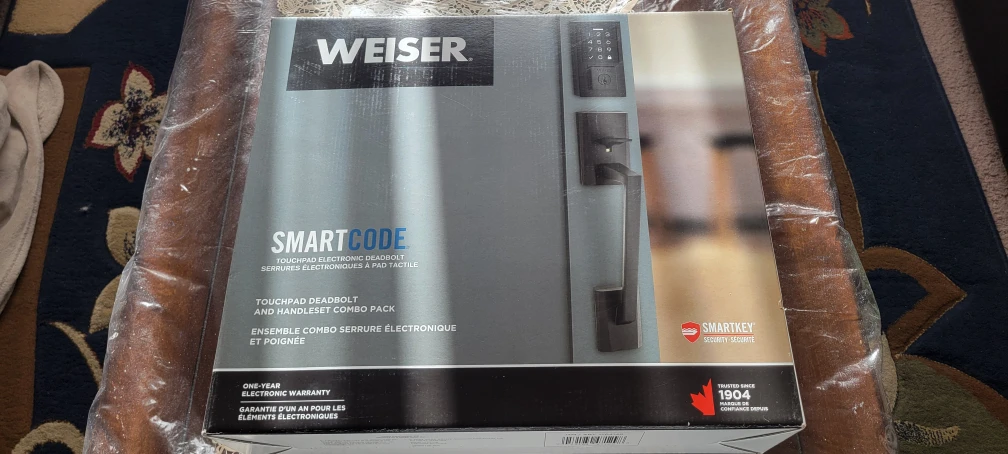 New Weiser Smartcode Touchpad Deadbolt Combo Pack