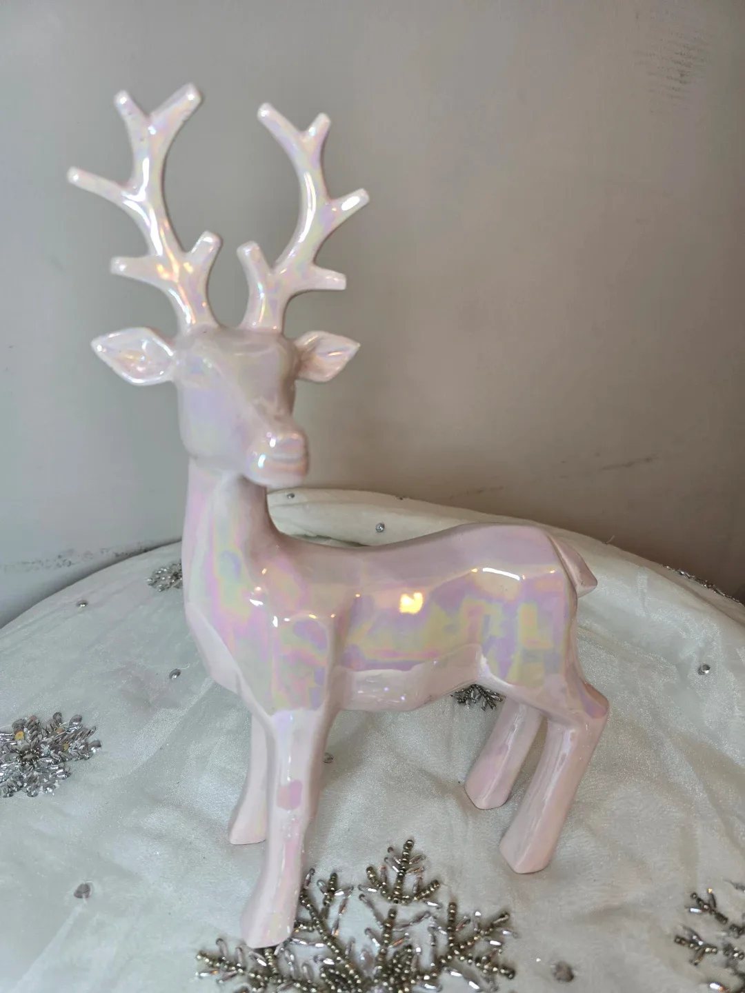 Iridescent Ceramic Deer Figurine thumbnail