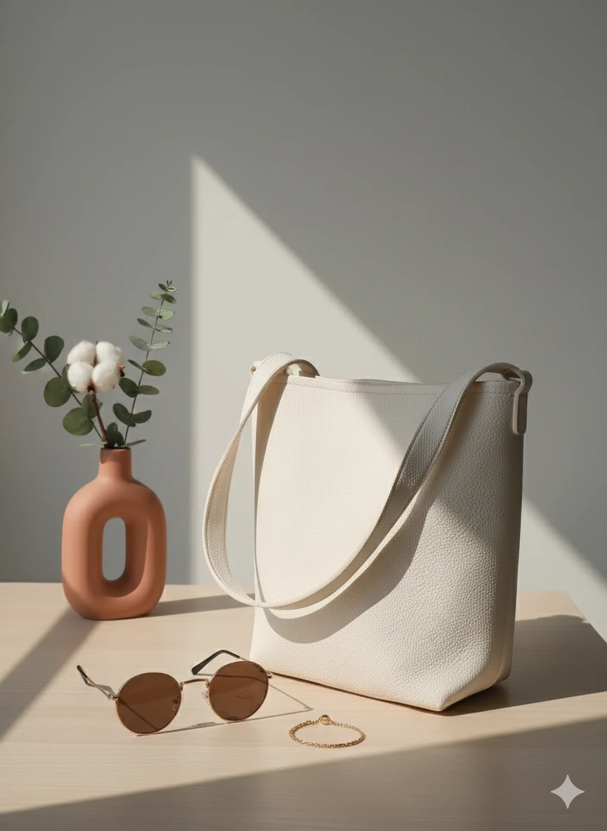 Beige Tote Bag