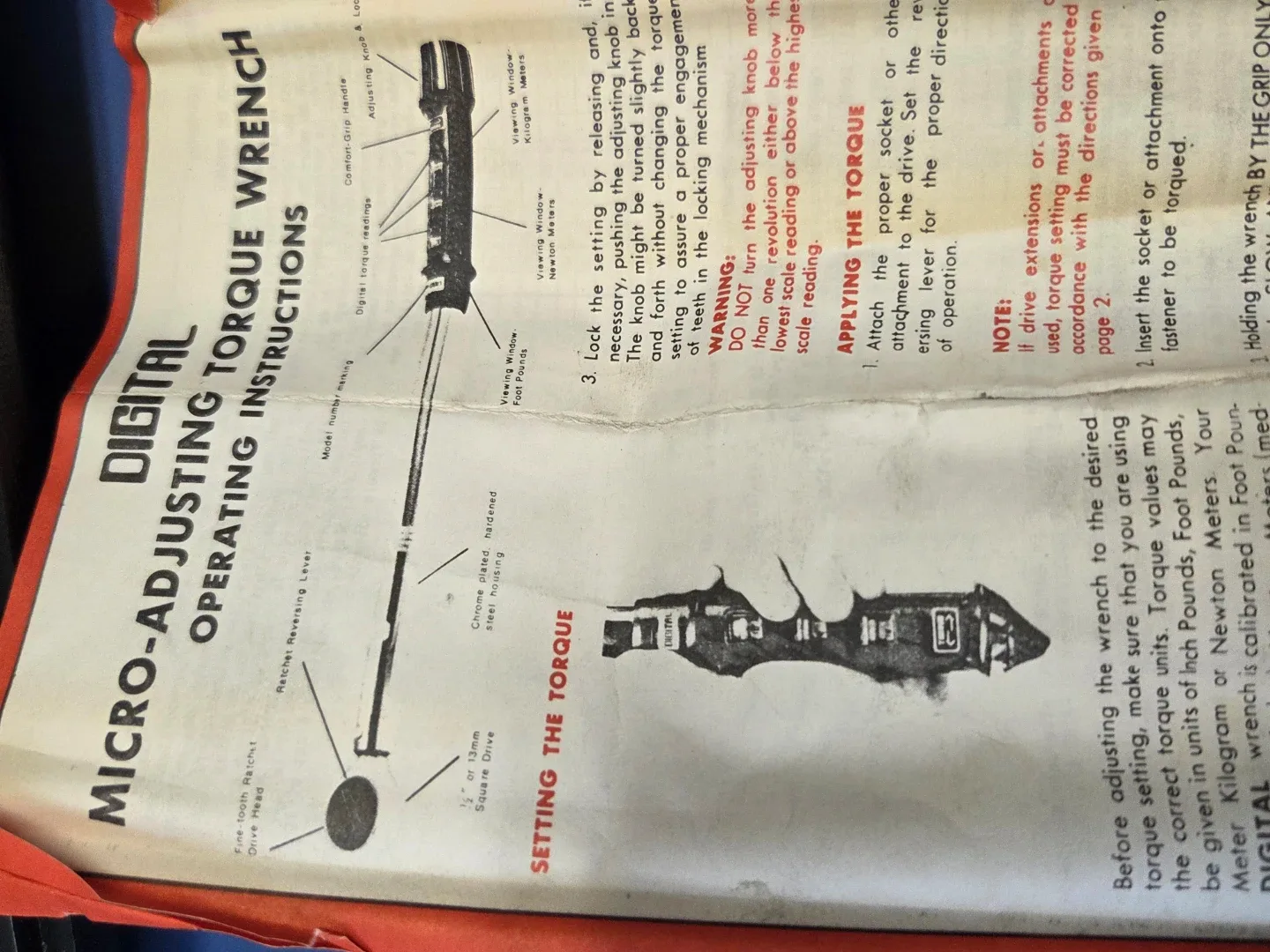 Mastercraft Digital Torque Wrench image indicator(4)
