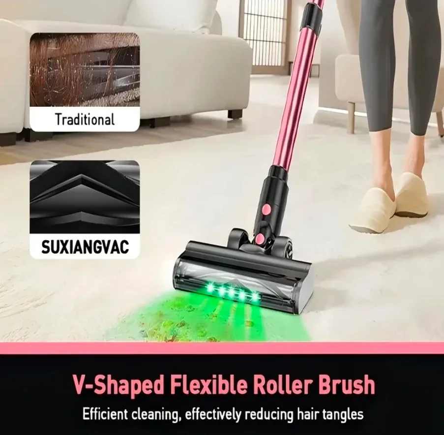 Cordless Stick Vacuum Cleaner - Pink image indicator(8)