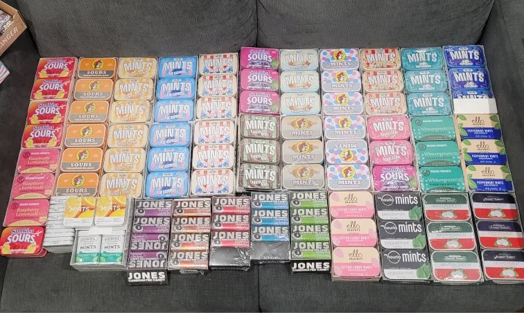 Variety of Mint Tins - Big Sky, Sunkist, Jones, Ello