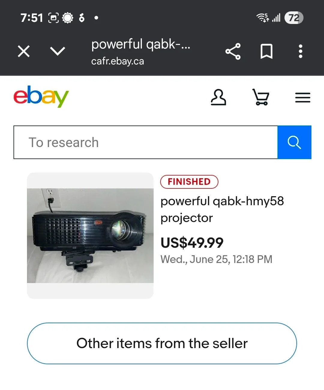 Powerful Projector - Great for Home Theatre! image indicator(7)