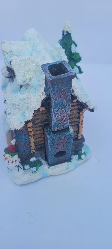Christmas Log Cabin Figurine - photo 4