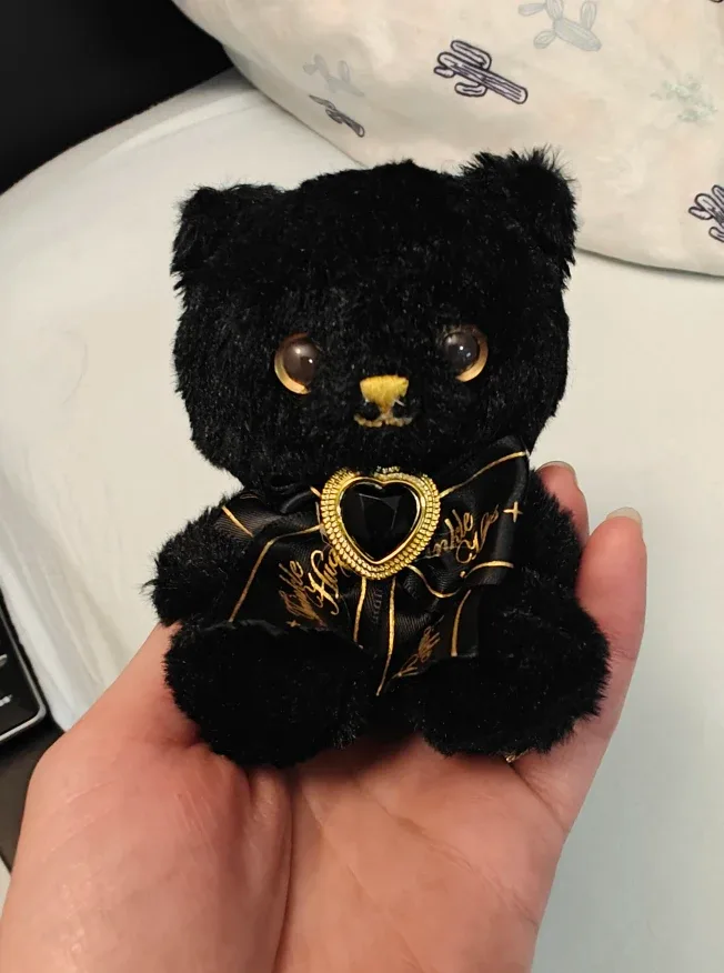 Twinkle Funny Black Bear Mini Plush
