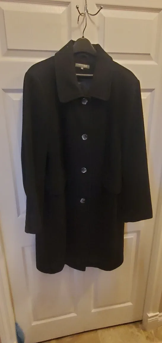 Jones New York Black Wool Coat