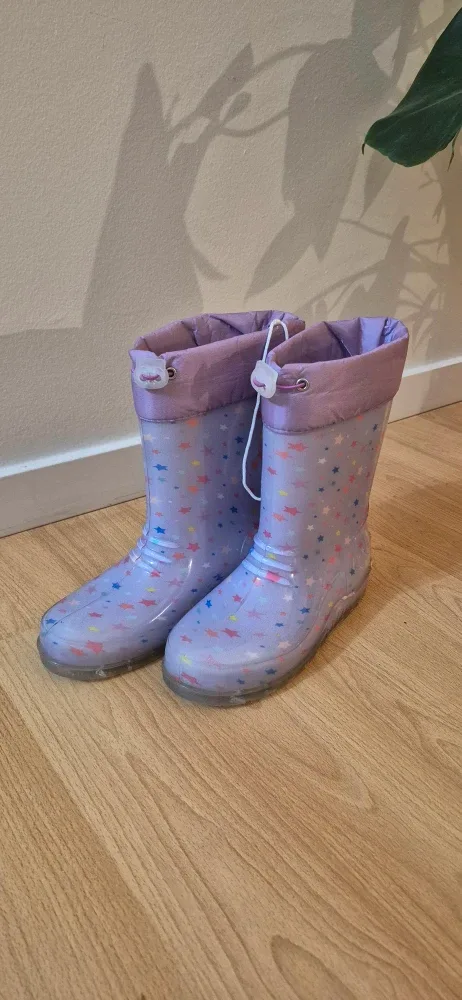 Kids' Star Print Rain Boots - Size Eur34-35 image indicator(2)