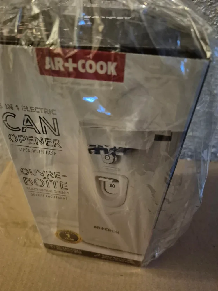 New AR+COOK 3-in-1 Electric Can Opener