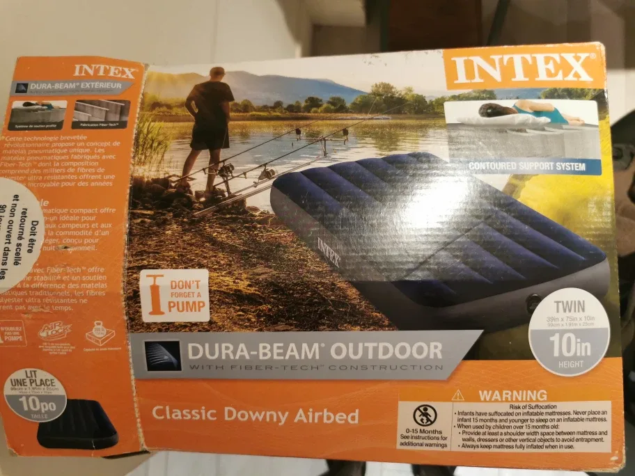 Intex Dura-Beam Outdoor Twin Airbed - New in Box!