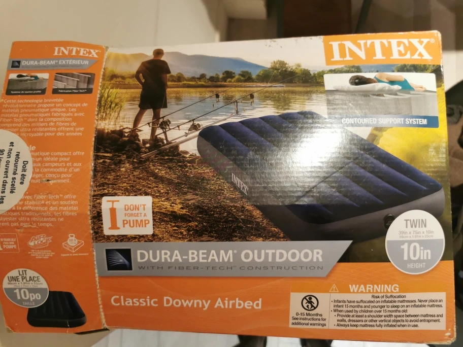 Intex Dura-Beam Outdoor Twin Airbed - New in Box!