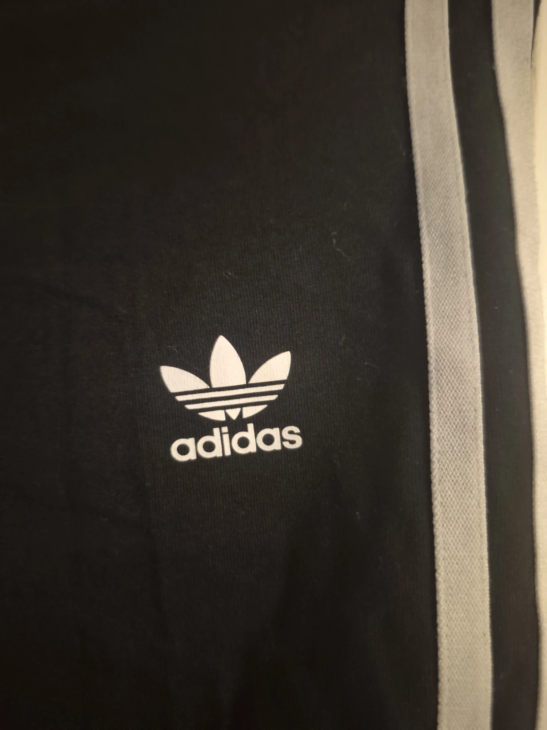 Adidas Black 3-Stripe Leggings - Size M - photo 3