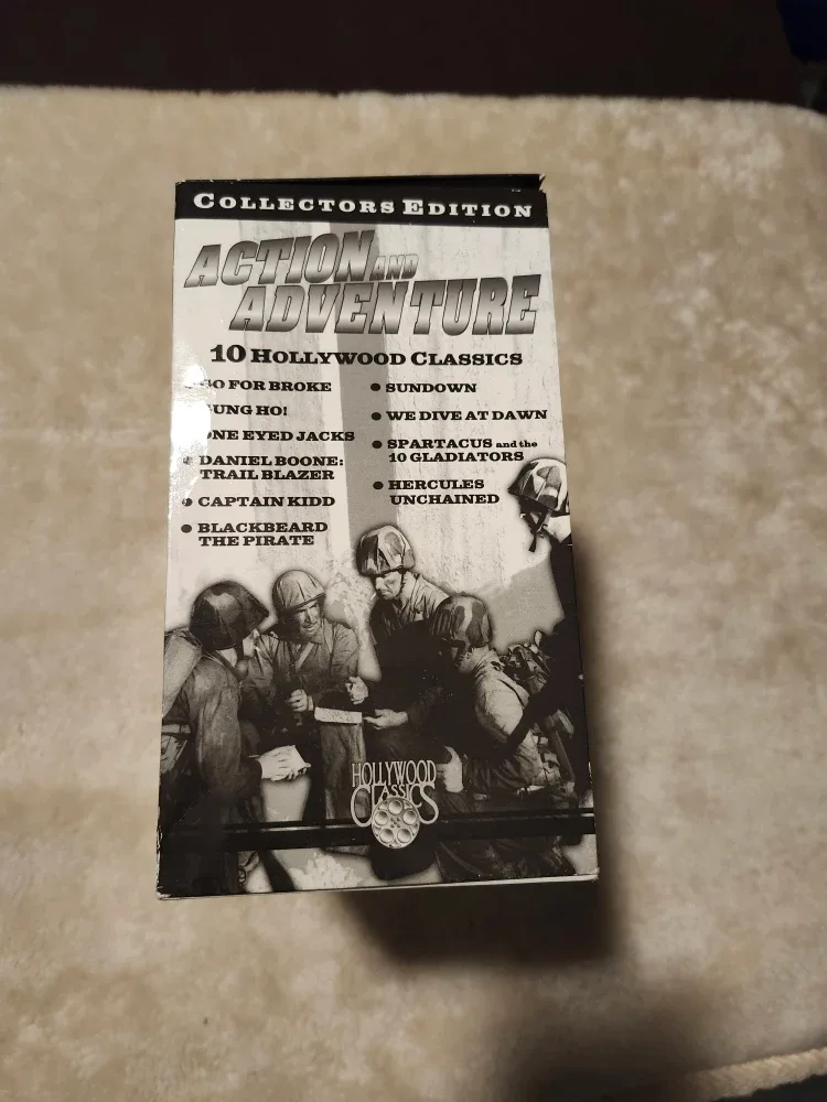 Action and Adventure: 10 Hollywood Classics VHS image indicator(2)