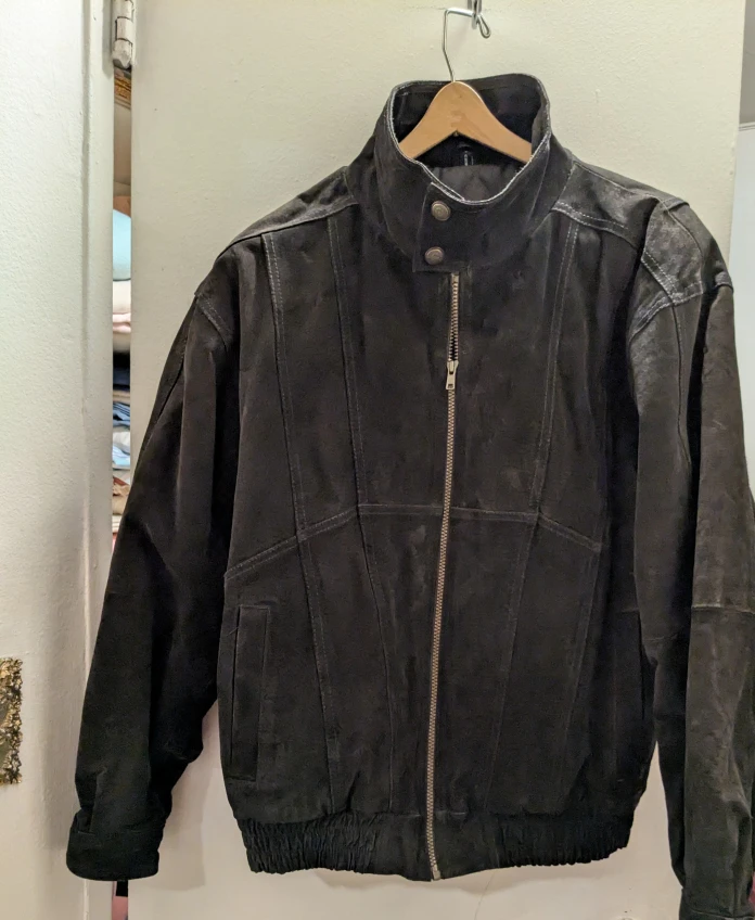Expressions Contemporary Brown Suede Jacket - Size M - photo 2
