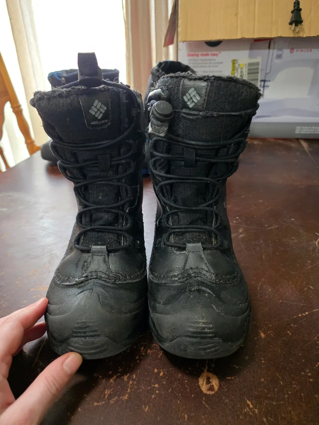 Columbia Black Winter Boots - Size 3 (Kids) image indicator(2)