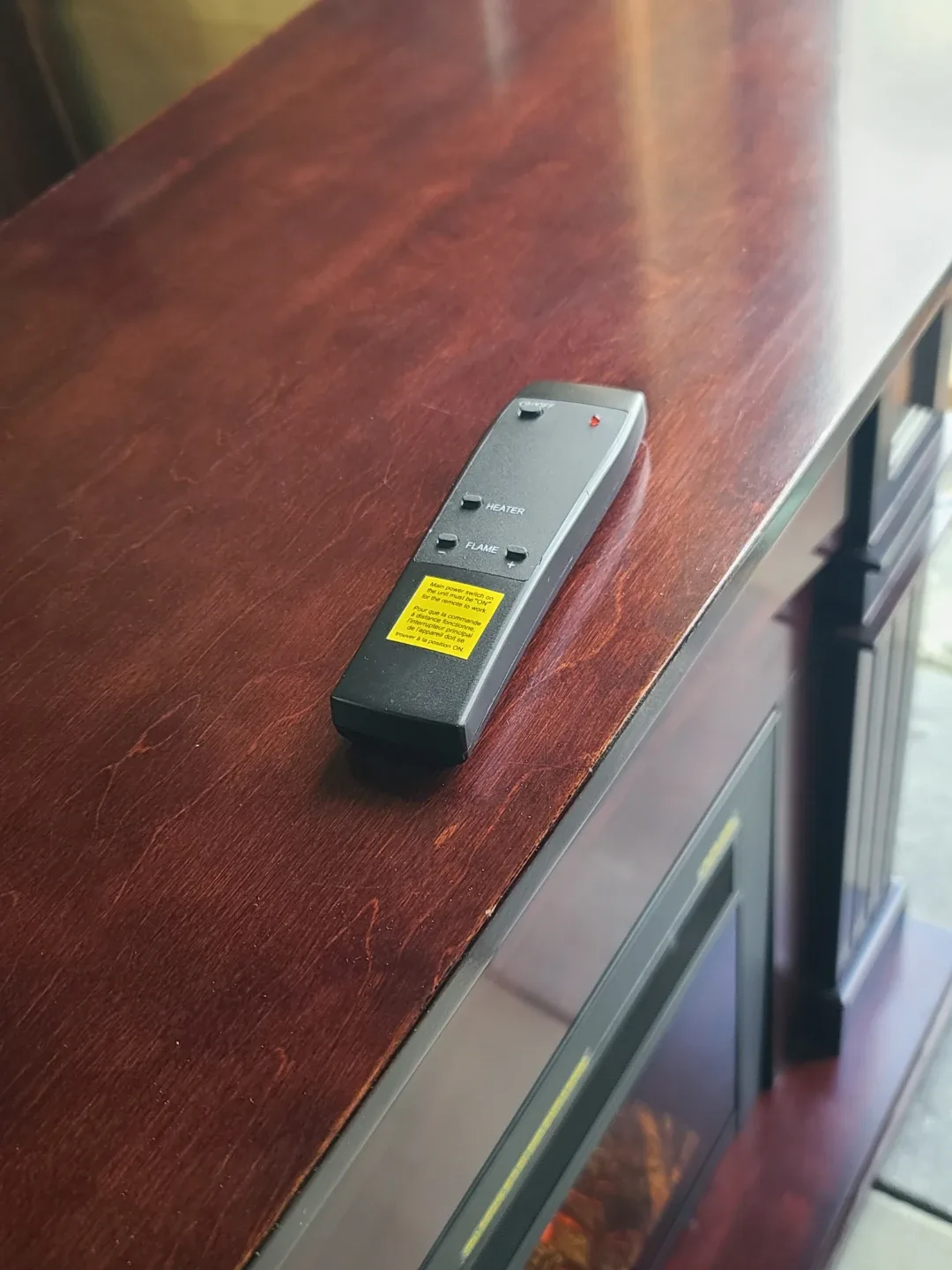 Electric Fireplace with Remote image indicator(2)