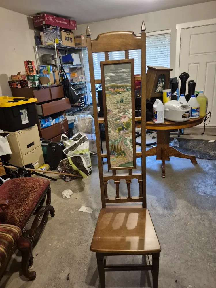 Vintage Wooden Hallway Chair