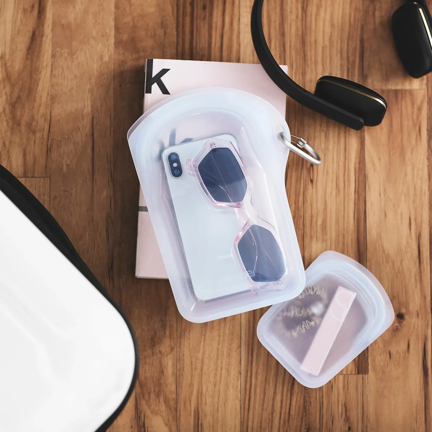 Stasher Go Bag - Platinum Silicone Storage image indicator(6)