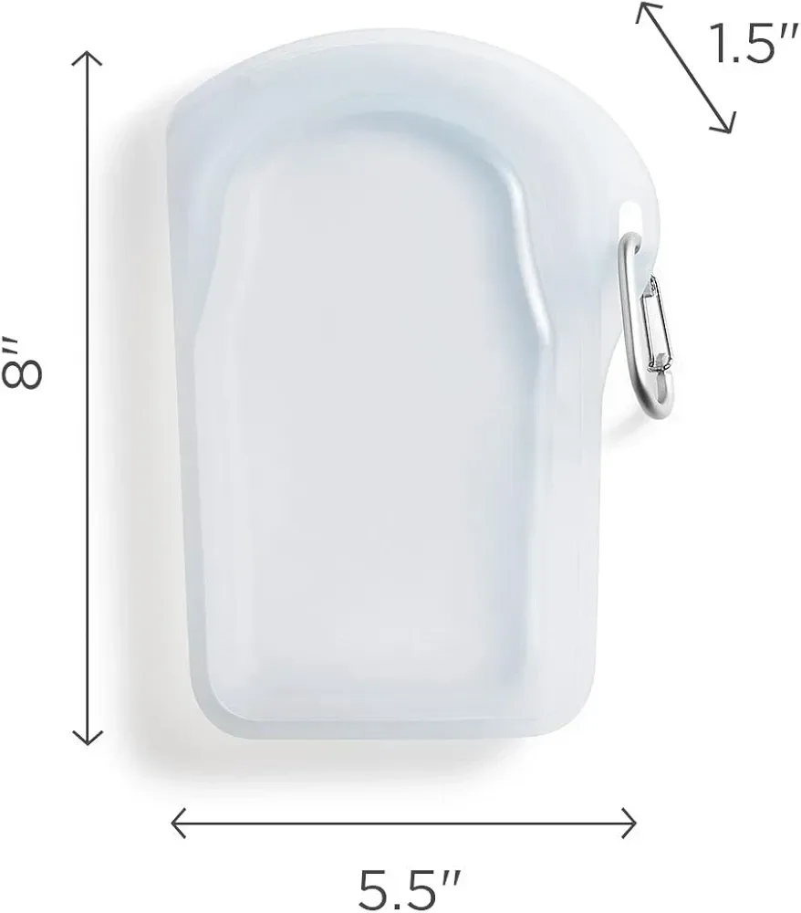 Stasher Go Bag - Platinum Silicone Storage image indicator(9)