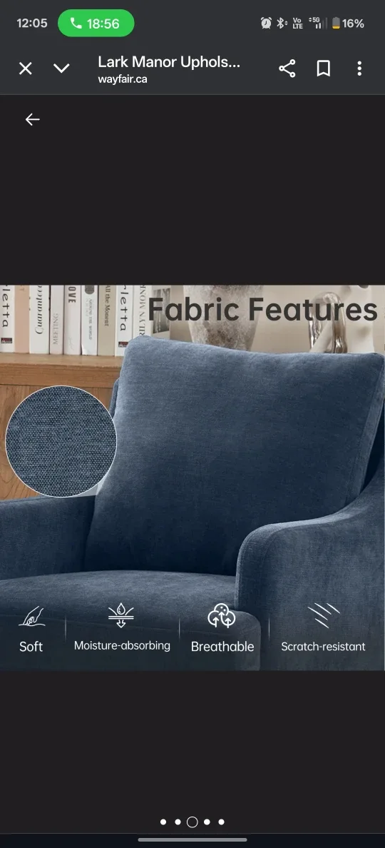 White Swivel Chair - 36.2" Height image indicator(6)