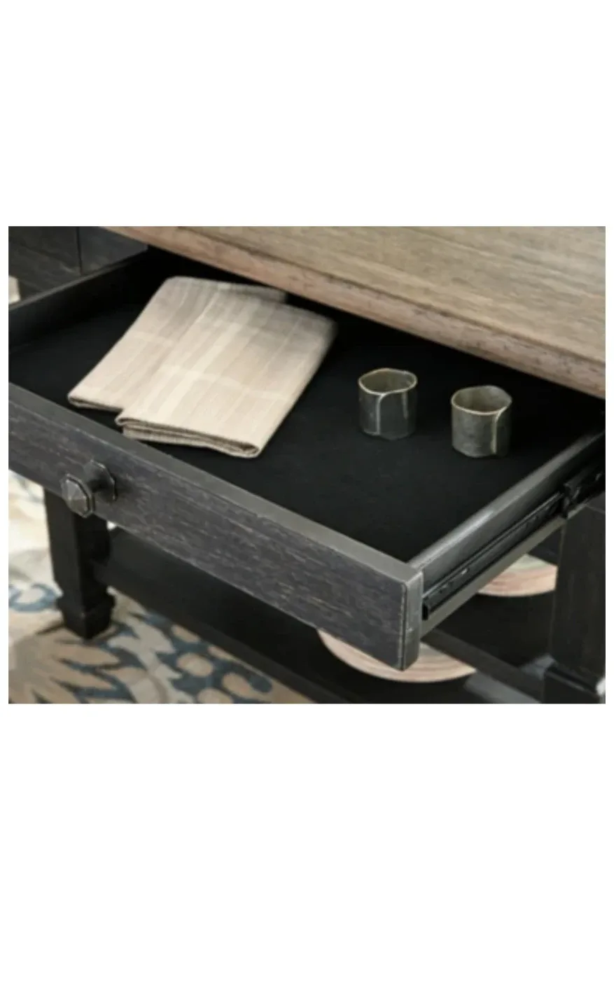 Unused Two Tone Dining Table image indicator(2)