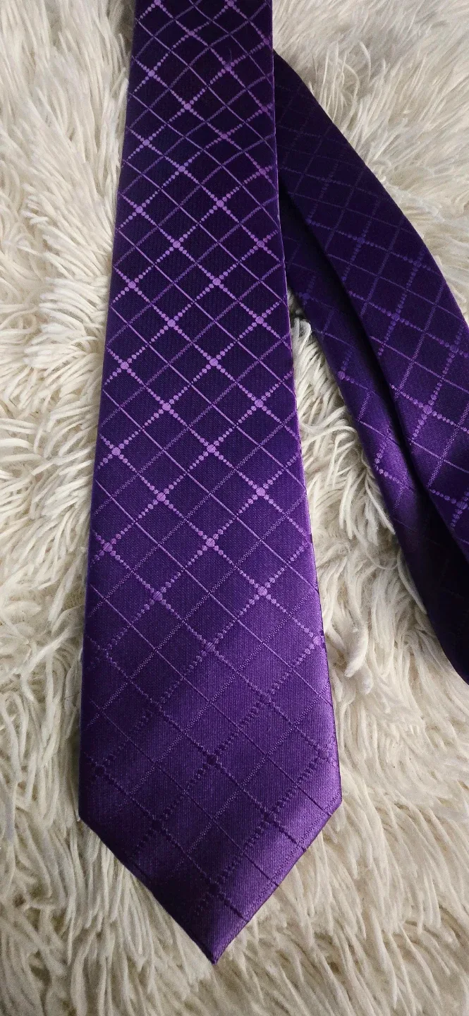 Rosita Purple Patterned Necktie 🥕 image indicator(2)