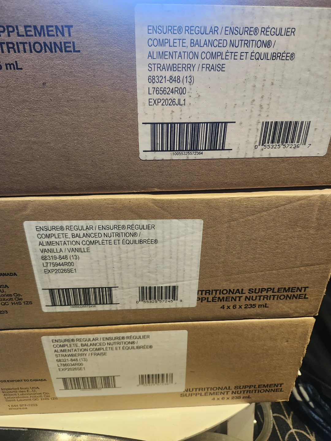 Ensure Regular Nutritional Supplement