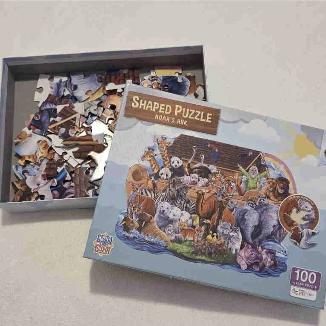 MasterPieces Noah's Ark 100 Piece Shaped Puzzle