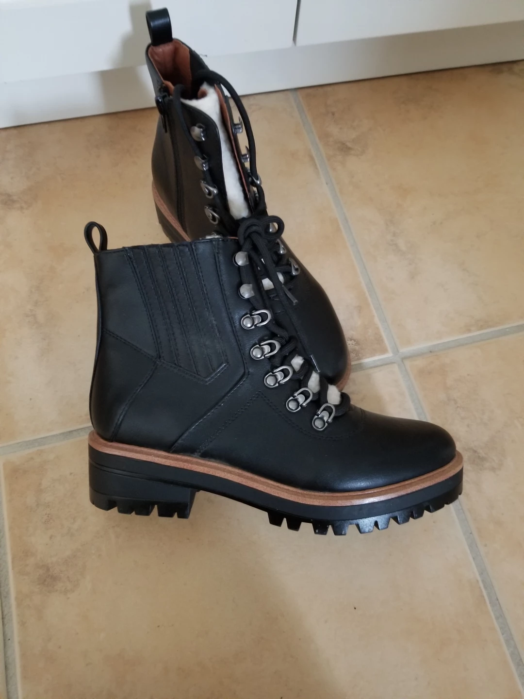 Lucky Brand Women's Black Leather Boots - Size 7