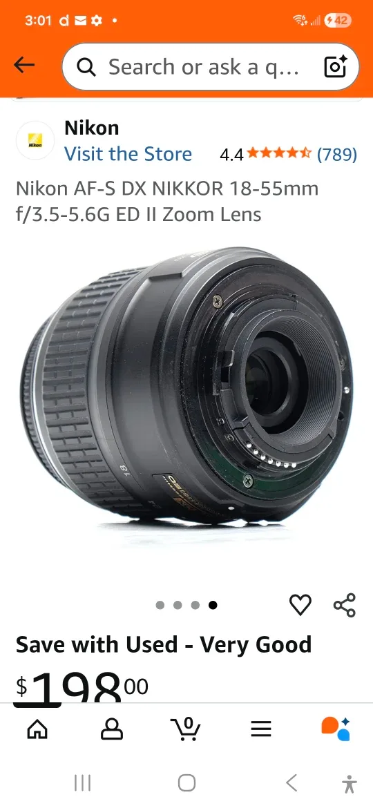 Nikon AF-S DX Nikkor 18-55mm Zoom Lens image indicator(4)