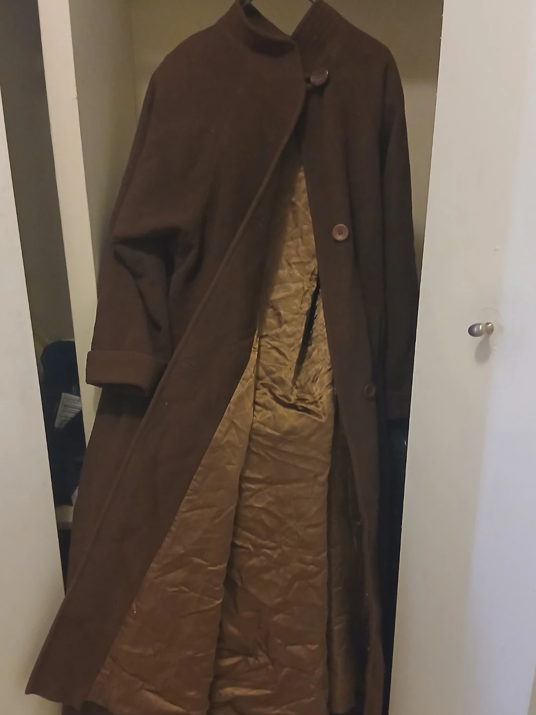 Lambswool Cashmere Brown Coat - photo 2