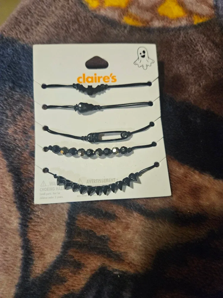 Claire's Black Halloween Bracelet Set