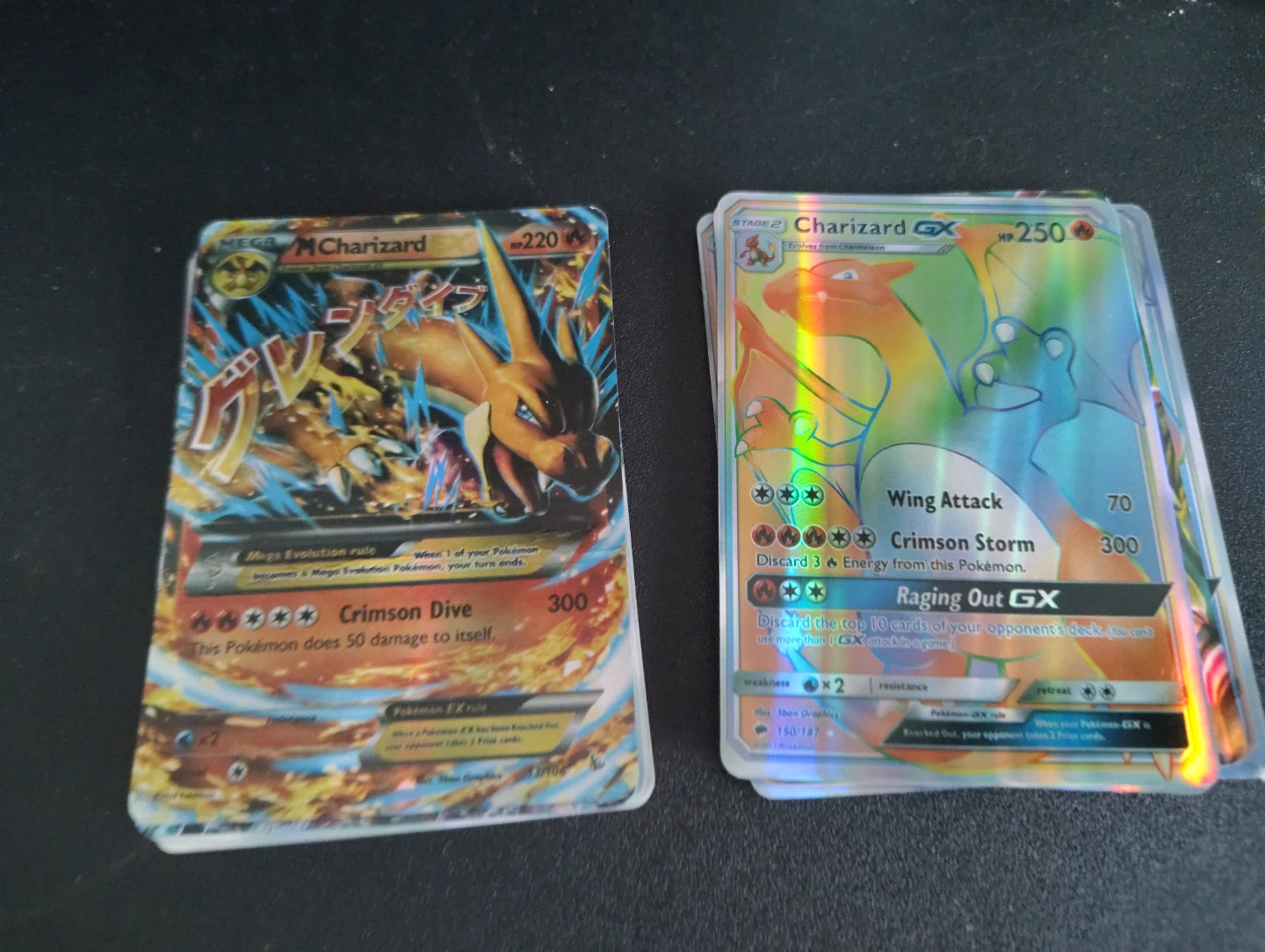Charizard & M Charizard Pokemon Cards