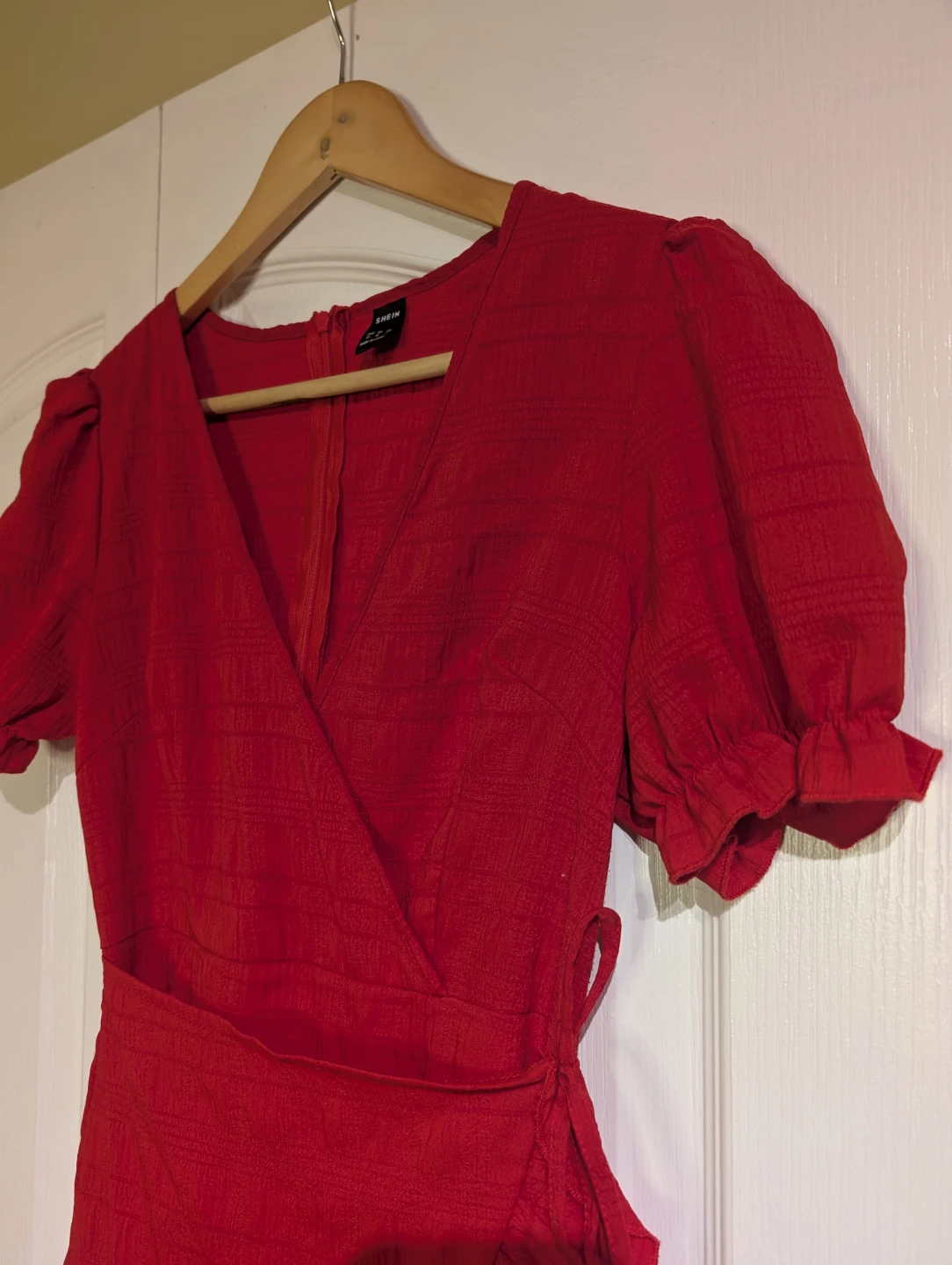 Shein Red Wrap Dress - Size xs - photo 3