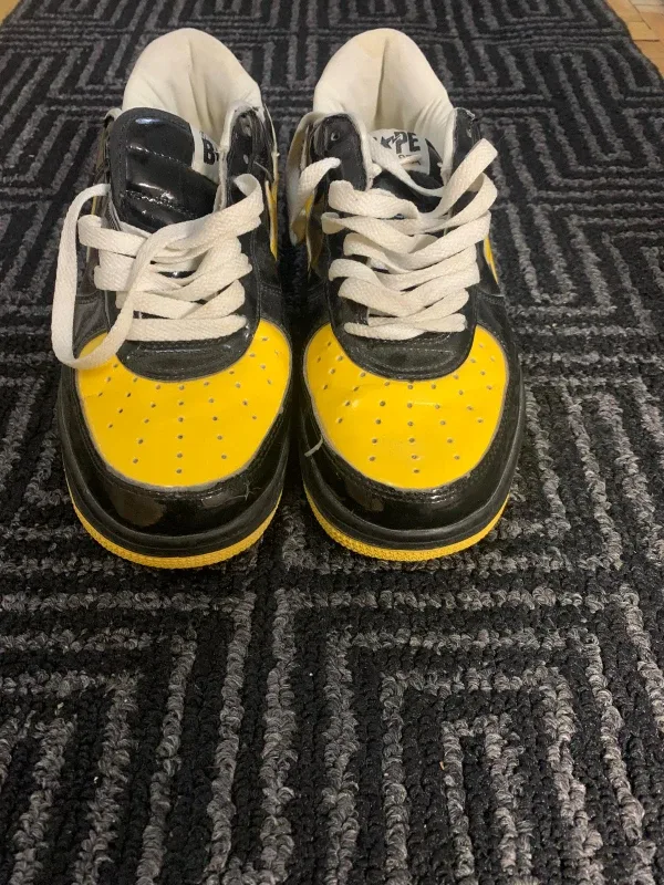 BAPE x Batman Bapesta Sneakers - Black/Yellow thumbnail