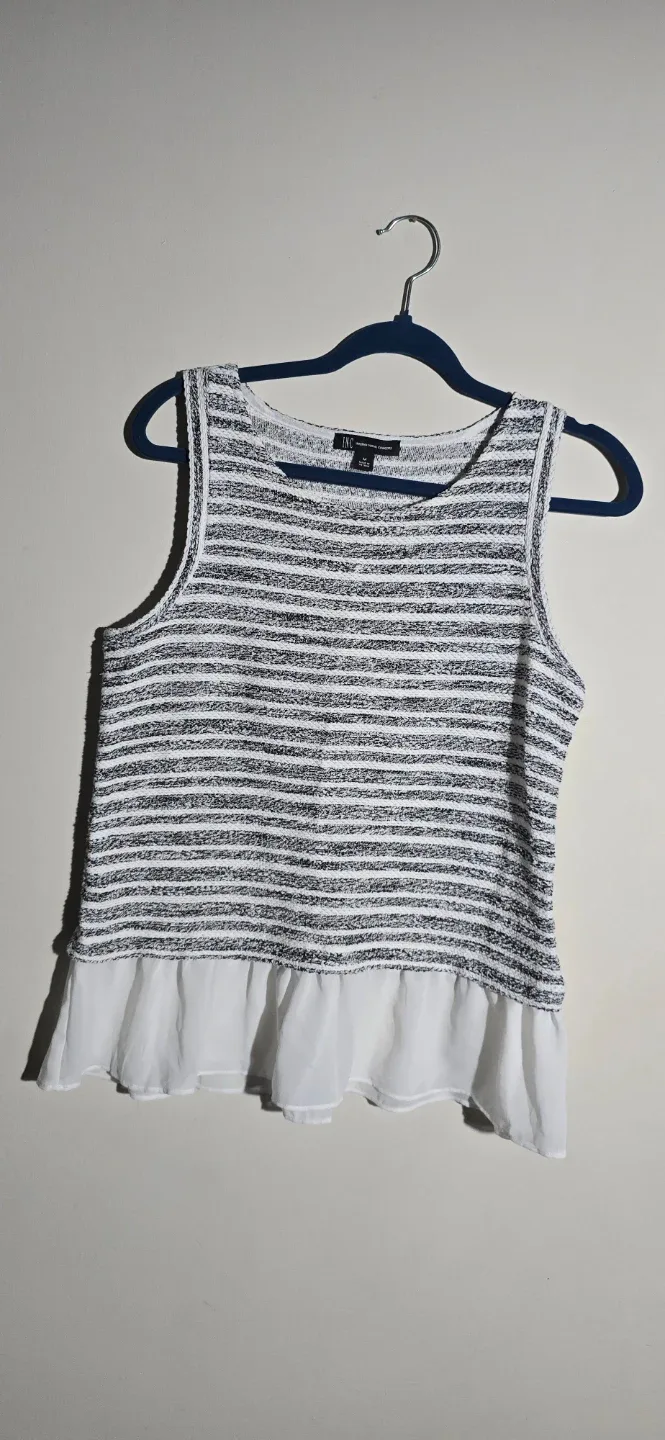 INC International Concepts Striped Tank Top - Size M image indicator(2)