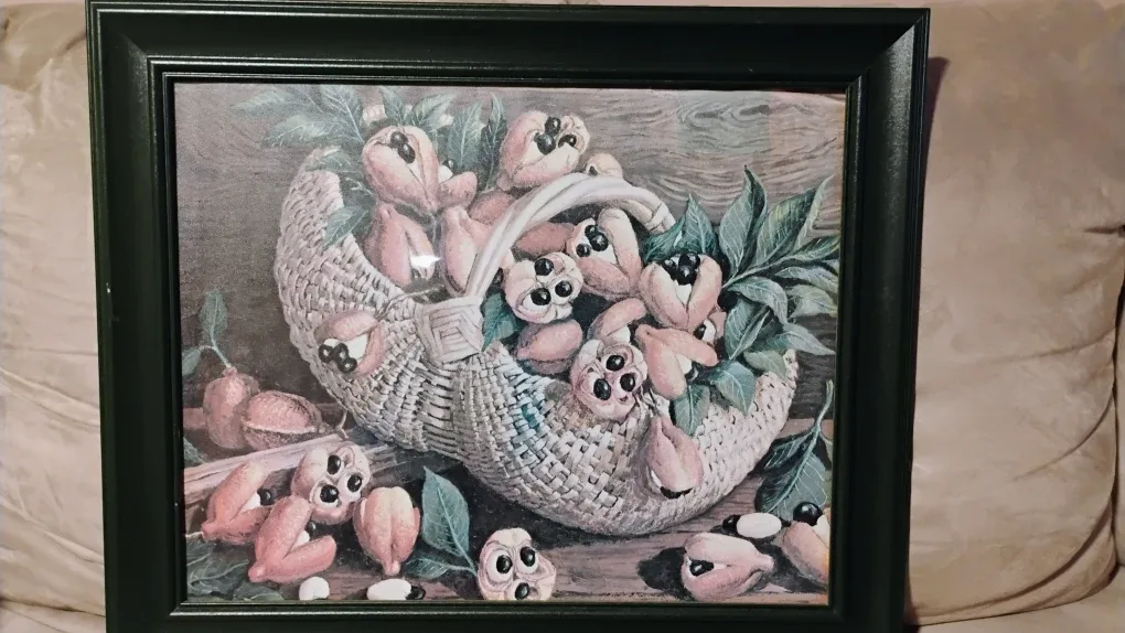 18 X 24  framed picture of Ackee Fruit in a Basket image indicator(3)