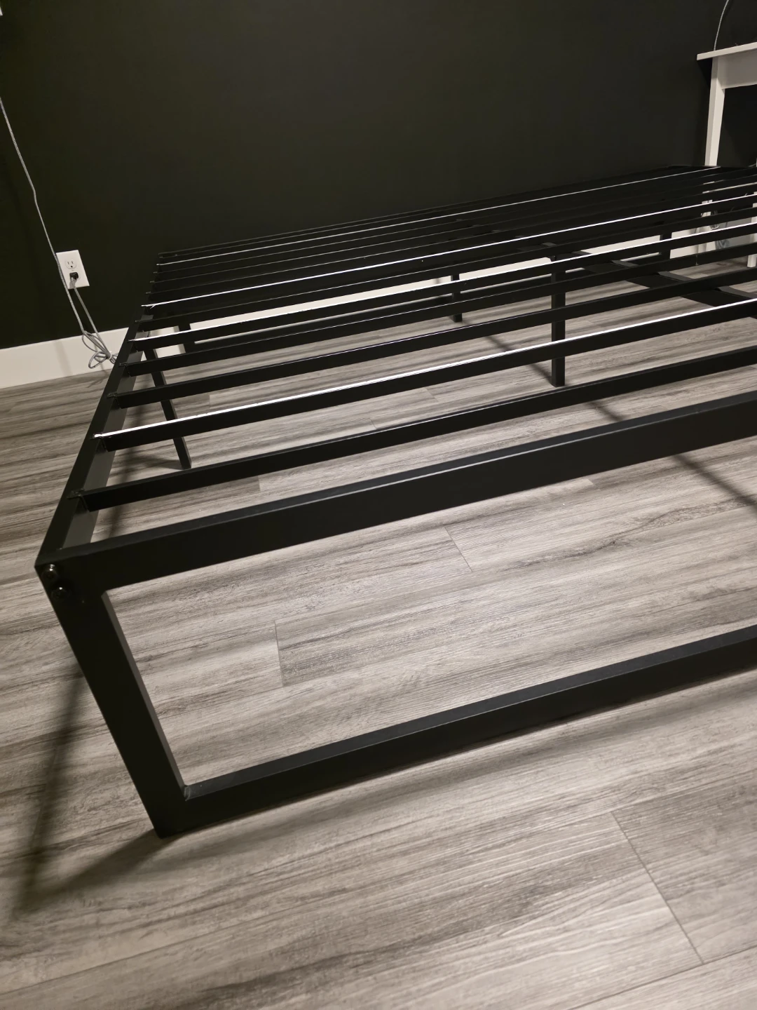 Black Metal Bed Frame King size - photo 2
