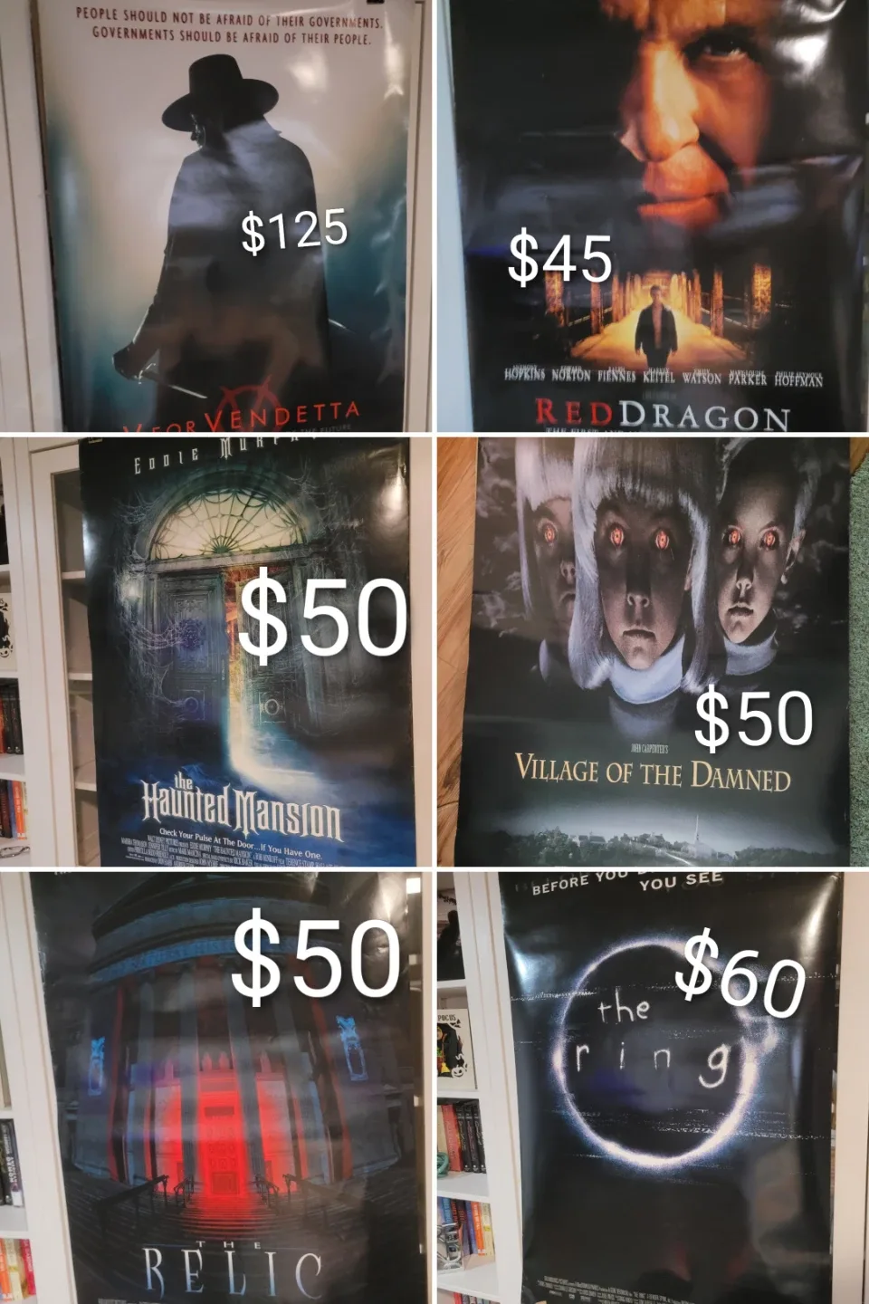 Vintage movie theater display posters Original 27x40 image indicator(2)