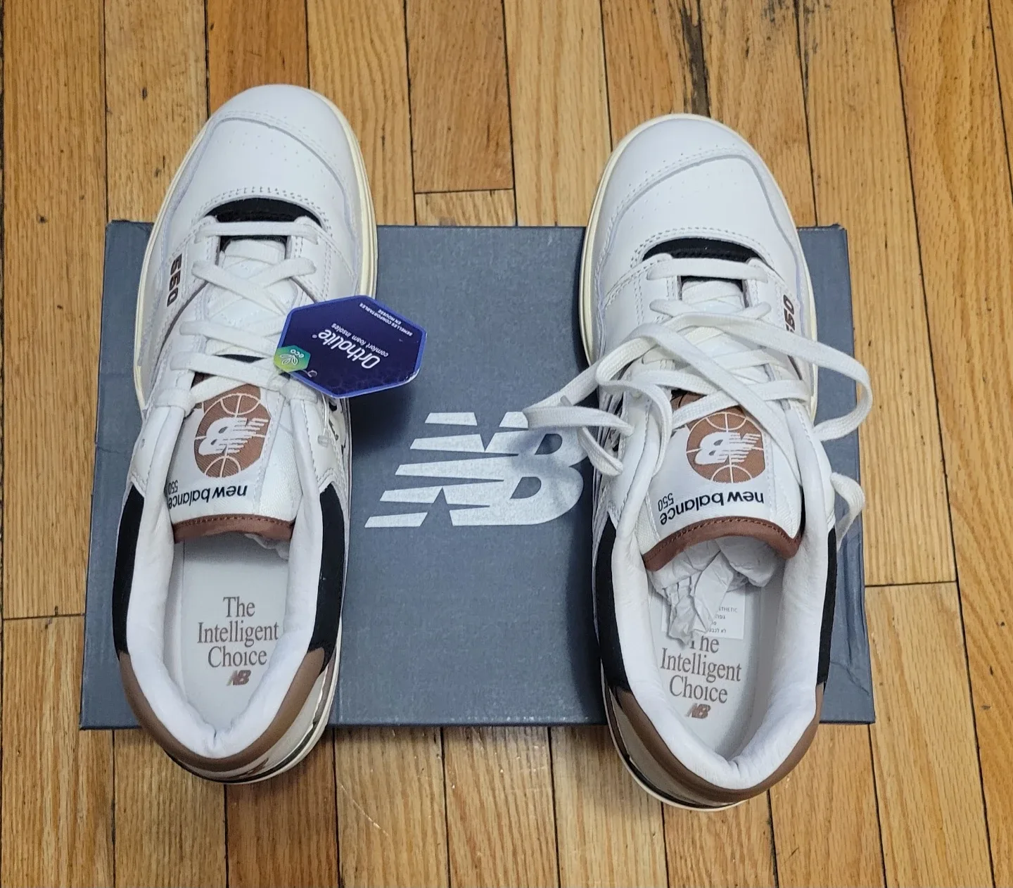 New Balance 550 White Brown size 11 image indicator(2)