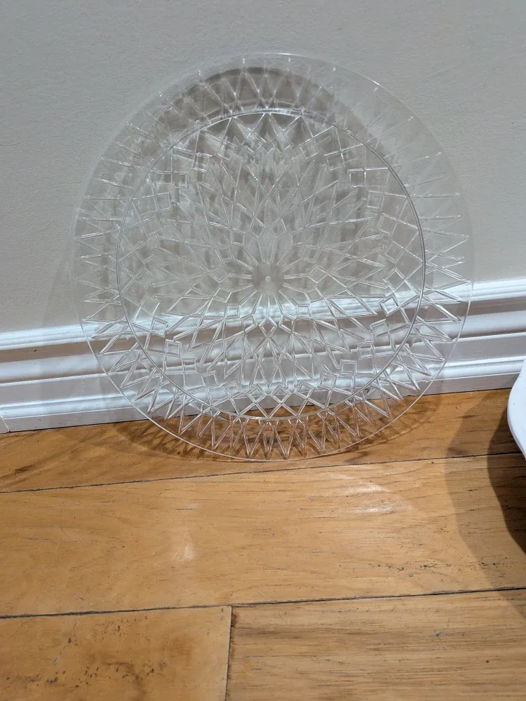 Clear Plastic Serving Platter