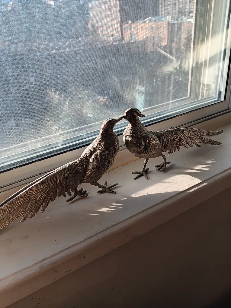 Vintage Metal Bird Figurines