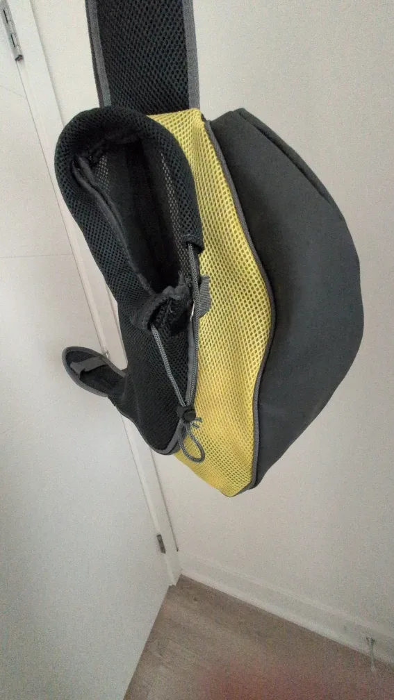 Pet Carrier Sling - Grey & Yellow image indicator(3)