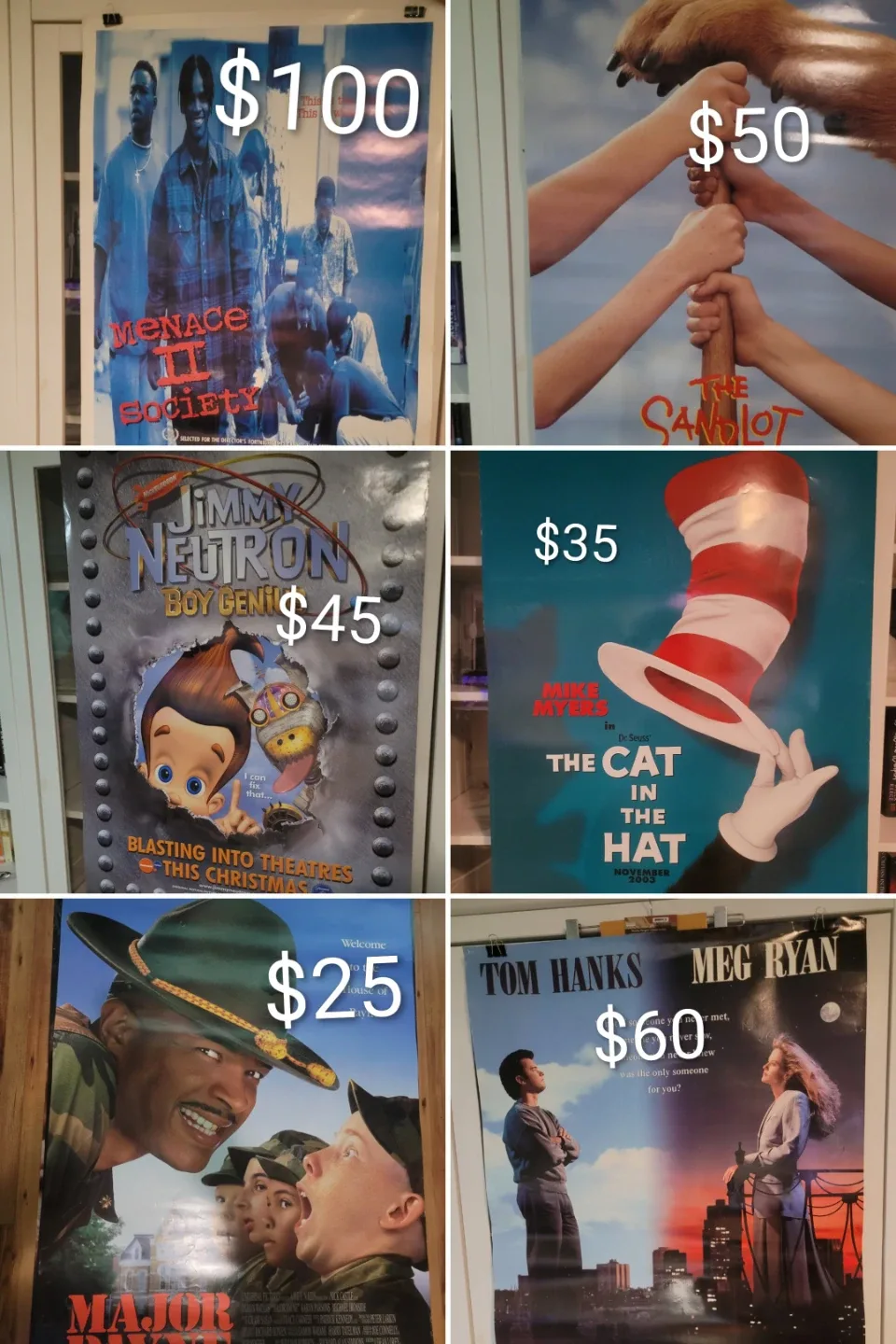 Vintage movie theater display posters Original 27x40 image indicator(6)