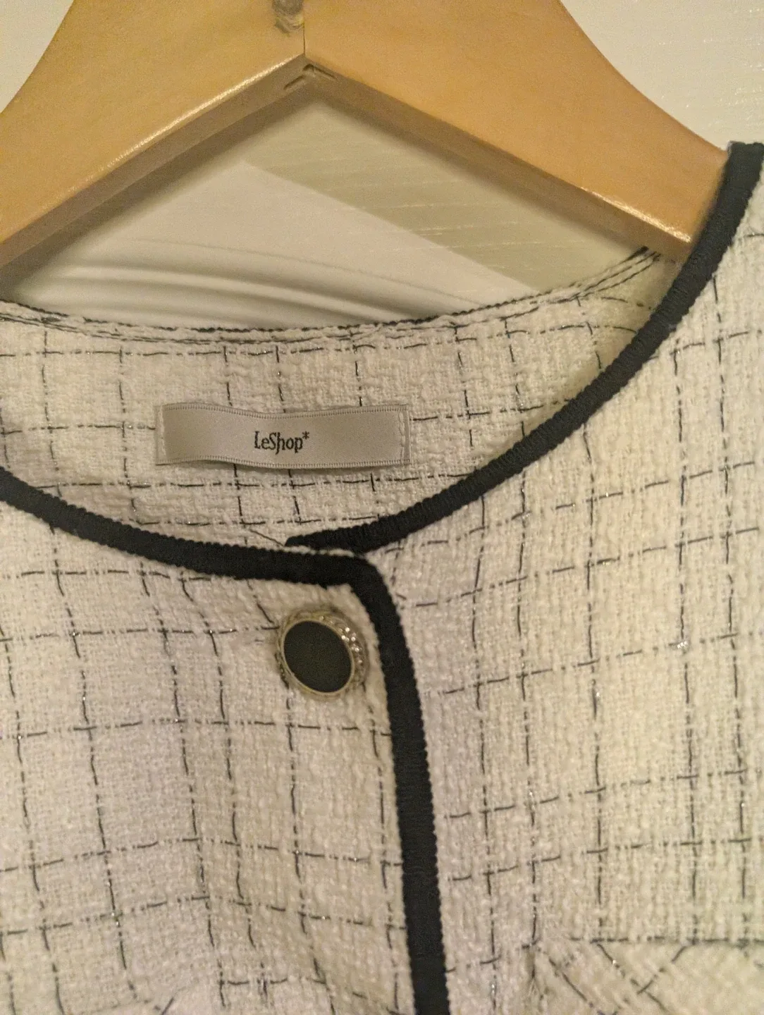 LeShop* White Tweed Mini Dress Small to mediums image indicator(2)