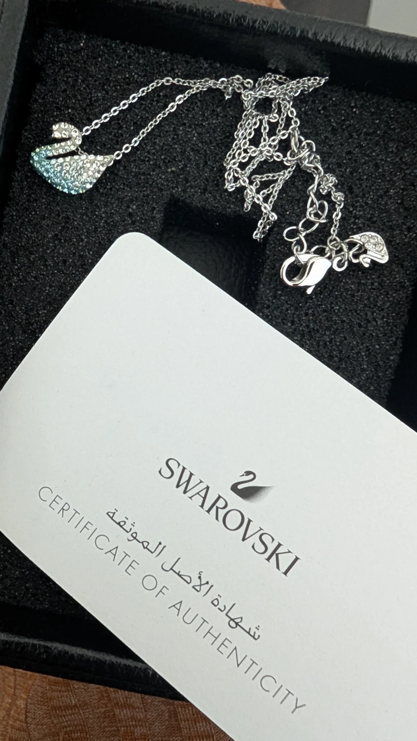 Swarovski Swan Necklace (Rare Ombre Blue) - photo 2