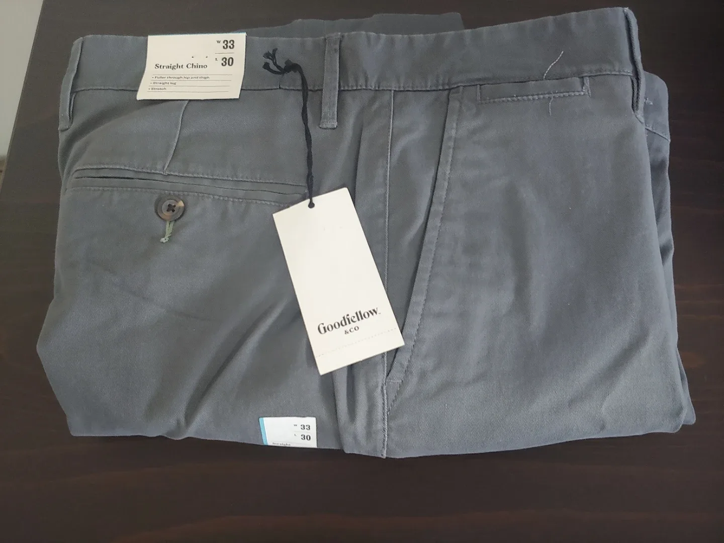 New Goodfellow & Co Chino Pants - 33x30 image indicator(6)