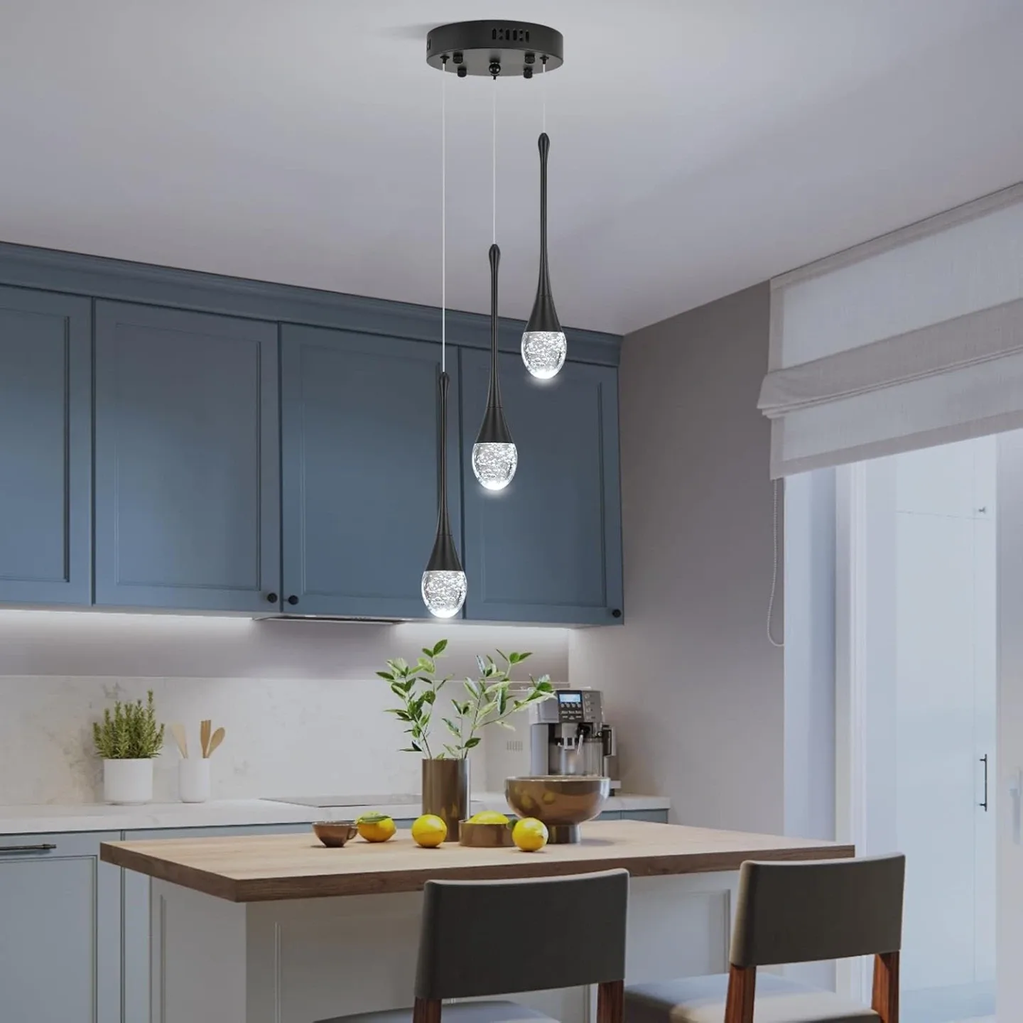 Modern Crystal Chandelier 3-Lights BNIB image indicator(5)